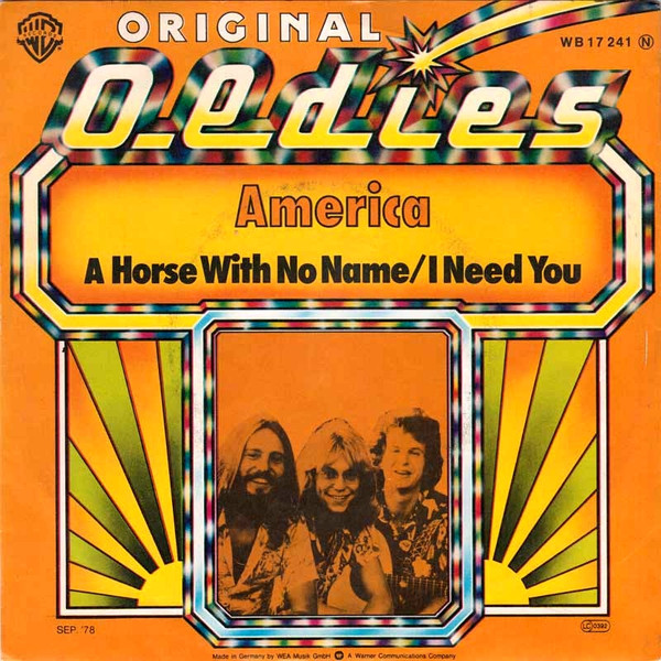 Bild America (2) - A Horse With No Name / I Need You (7, Single, RE) Schallplatten Ankauf