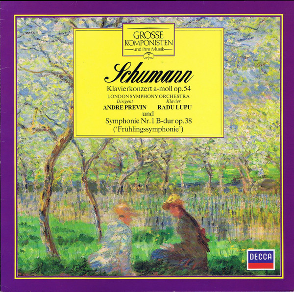 Cover Schumann*, London Symphony Orchestra*, Andre Previn*, Radu Lupu - Klavierkonzert A-moll Op. 54  Und Symphonie Nr. 1 B-dur Op. 38 ('Frühlingssymphonie') (LP, Comp) Schallplatten Ankauf