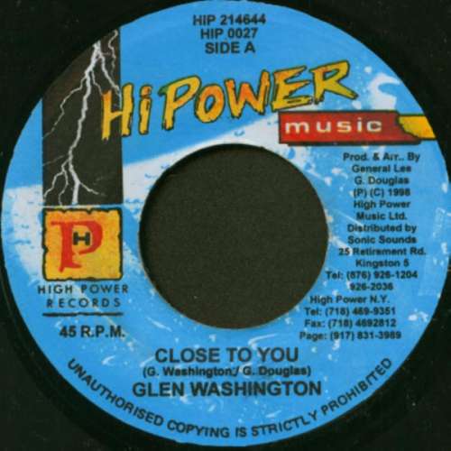 Cover Glen Washington - Close To You (7) Schallplatten Ankauf