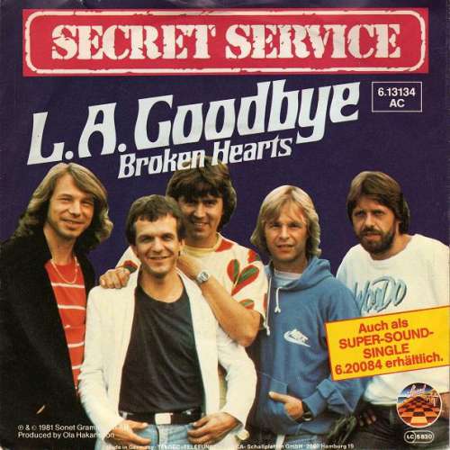 Cover Secret Service - L.A. Goodbye (7, Single) Schallplatten Ankauf
