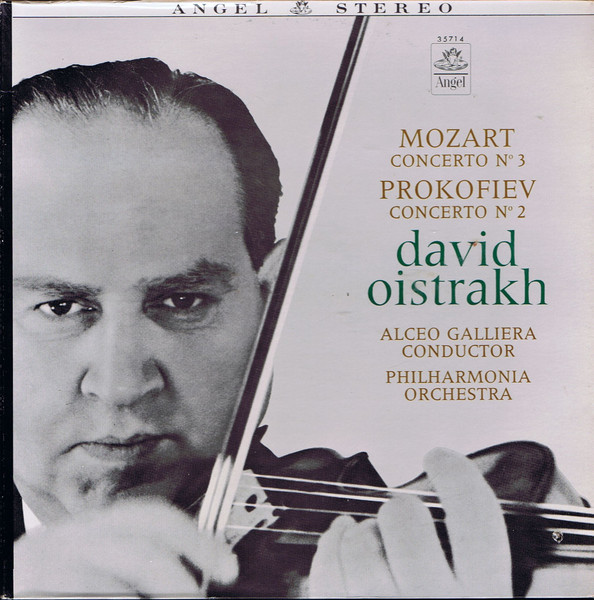 Cover Mozart*, Prokofiev* / Philharmonia Orchestra Conducted By Alceo Galliera With David Oistrakh* - Mozart - Concerto No. 3 / Prokofiev - Concerto No. 2 (LP, RE) Schallplatten Ankauf