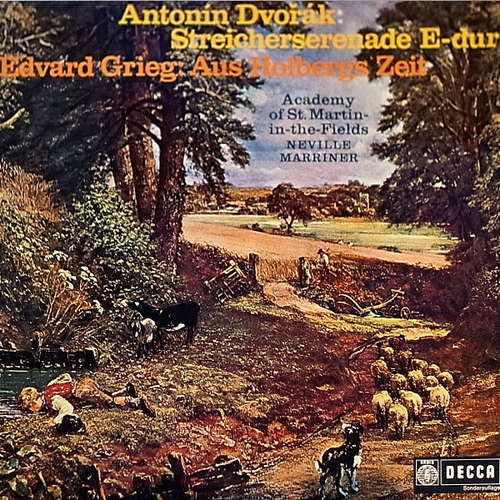 Cover Antonín Dvořák - Edvard Grieg - Sir Neville Marriner - The Academy Of St. Martin-in-the-Fields - Streicherserenade E-Dur - Aus Holbergs Zeit (LP, Album) Schallplatten Ankauf