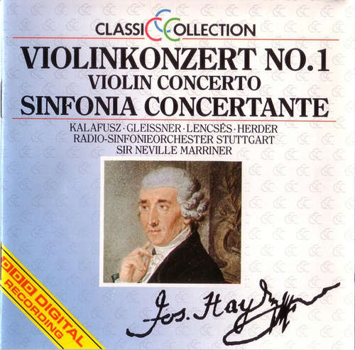 Cover J. Haydn* - Violinkonzert No. 1 - Sinfonia Concertante (CD) Schallplatten Ankauf