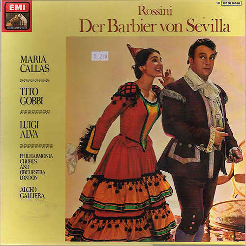 Cover Rossini*, Maria Callas, Luigi Alva, Tito Gobbi - Der Barbier von Sevilla (3xLP, Album + Box) Schallplatten Ankauf