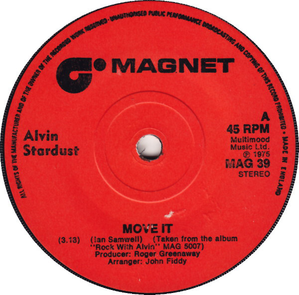 Cover Alvin Stardust - Move It (7, Single, Sol) Schallplatten Ankauf