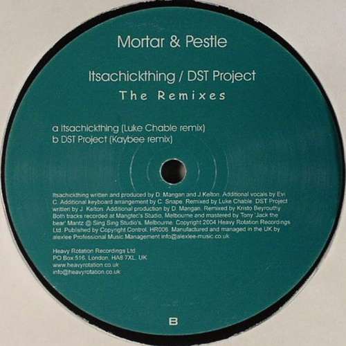 Cover Mortar & Pestle - Itsachickthing / DST Project (The Remixes) (12) Schallplatten Ankauf