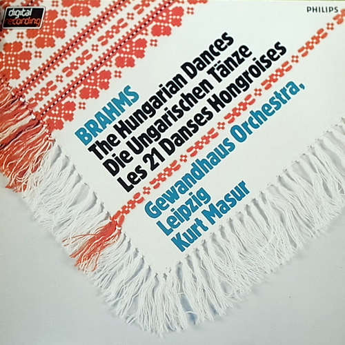 Cover Johannes Brahms (1833-1897) Gewandhausorchester Leipzig, Kurt Masur - Die Ungarischen Tänze (LP, Album, Dig) Schallplatten Ankauf