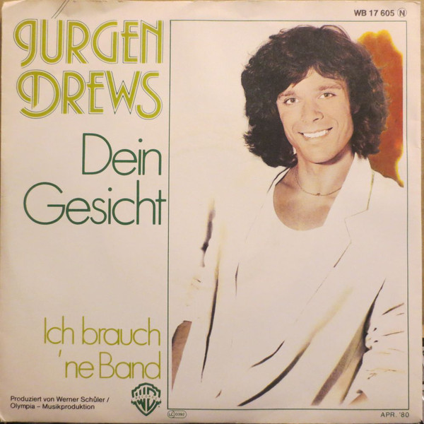 Cover Jürgen Drews - Dein Gesicht (7, Single) Schallplatten Ankauf