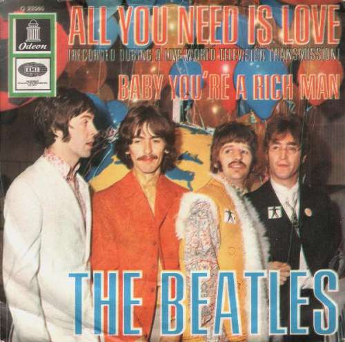 Cover The Beatles - All You Need Is Love (7, Single, Rec) Schallplatten Ankauf