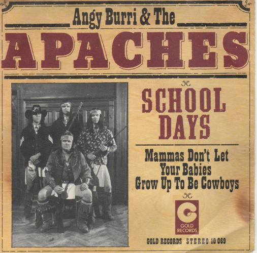 Cover Angy Burri & The Apaches - School Days (7, Single) Schallplatten Ankauf