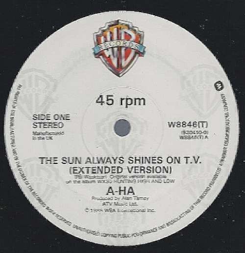 Cover a-ha - The Sun Always Shines On T.V. (Extended Version) (12, Single) Schallplatten Ankauf