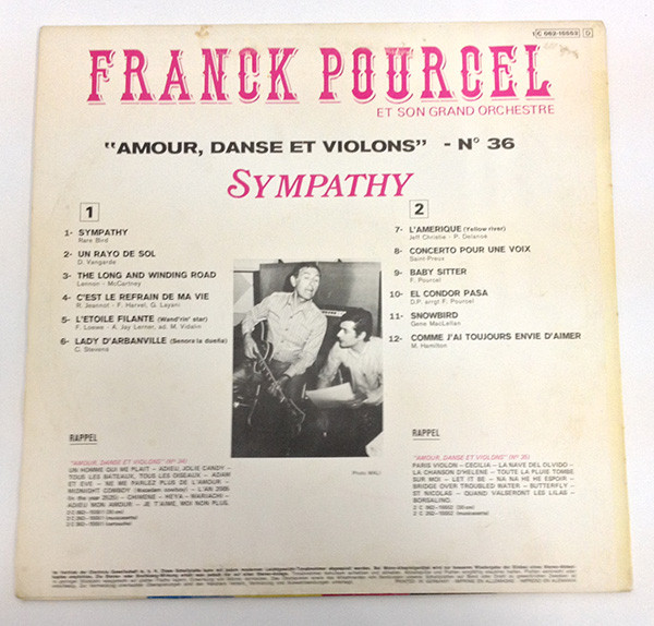 Cover Franck Pourcel Et Son Grand Orchestre - Amour, Danse Et Violons (N°36) Sympathy (LP) Schallplatten Ankauf