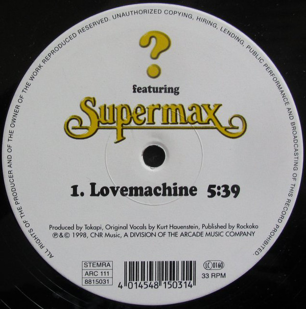 Cover ? Featuring Supermax - Lovemachine (12, S/Sided) Schallplatten Ankauf