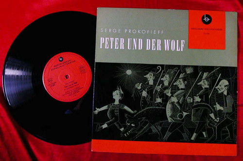 Cover Serge Prokofieff* - Peter Und Der Wolf (10, Album, Red) Schallplatten Ankauf