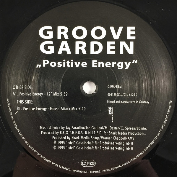 Bild Groove Garden - Positive Energy (12) Schallplatten Ankauf