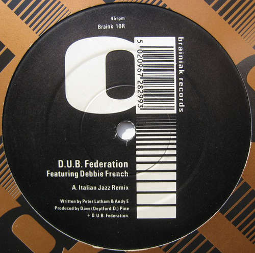 Cover D.U.B. Federation* Featuring Debbie French - Italian Jazz Remix (12) Schallplatten Ankauf