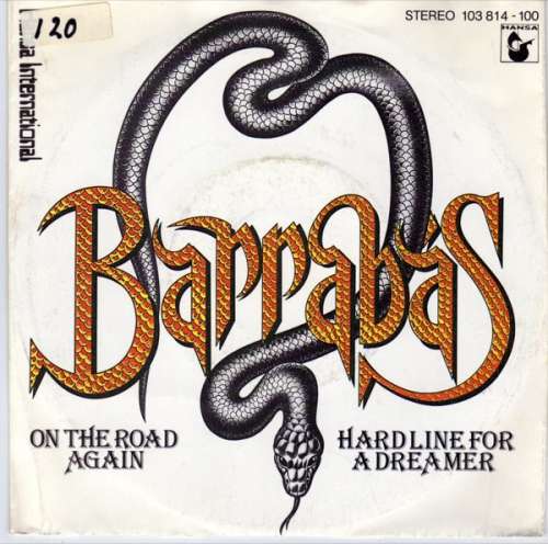 Cover Barrabas - On The Road Again / Hard Line For A Dreamer (7, Single) Schallplatten Ankauf