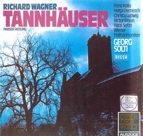 Cover Richard Wagner - Tannhäuser (Pariser Fassung) Auszüge (LP) Schallplatten Ankauf