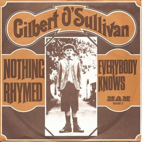 Cover Gilbert O'Sullivan - Nothing Rhymed / Everybody Knows (7) Schallplatten Ankauf