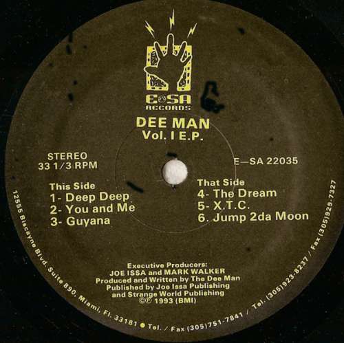 Cover Dee Man* - Vol. I E.P. (12, EP) Schallplatten Ankauf