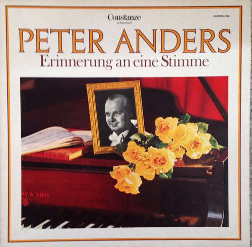 Cover Peter Anders (2) - Erinnerung An Eine Stimme (LP, Comp, Mono) Schallplatten Ankauf