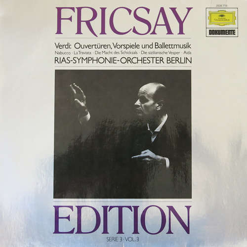 Cover Fricsay*, Verdi*, RIAS Symphonie-Orchester Berlin - Ouvertüren, Vorspiele Und Ballettmusik (LP) Schallplatten Ankauf
