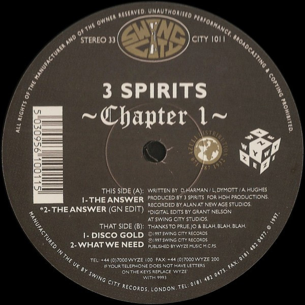 Cover 3 Spirits - Chapter 1 (12) Schallplatten Ankauf
