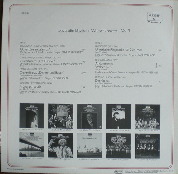 Cover Various - Das Große Klassische Wunschkonzert - Vol.3 (LP, Comp) Schallplatten Ankauf