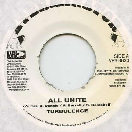 Cover Turbulence (4) - All Unite (7) Schallplatten Ankauf