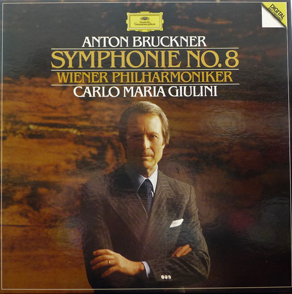 Cover Anton Bruckner - Wiener Philharmoniker, Carlo Maria Giulini - Symphonie No. 8 (2xLP) Schallplatten Ankauf