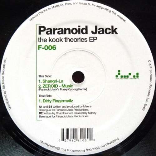 Cover Paranoid Jack - The Kook Theories EP (12, EP) Schallplatten Ankauf
