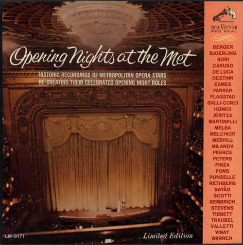 Cover Various - Opening Nights At The Met (3xLP, Album, Comp, Mono, Ltd, Num + Box) Schallplatten Ankauf