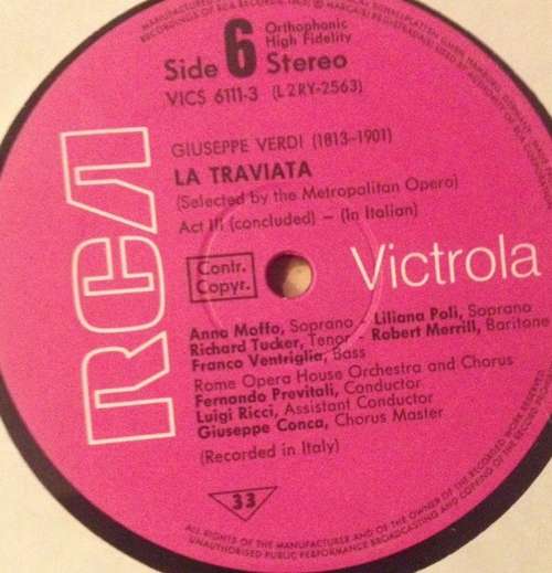 Cover Anna Moffo, Richard Tucker (2), Robert Merrill, Fernando Previtali - La Traviata (3xLP + Box) Schallplatten Ankauf