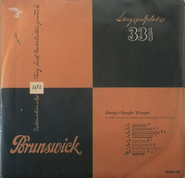 Cover Lionel Hampton Und Sein Orchester* - Hamp's Boogie Woogie (10, Mono) Schallplatten Ankauf