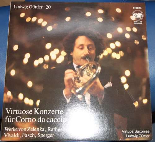 Cover Ludwig Güttler, Virtuosi Saxoniae - Virtuose Konzerte Für Corno Da Caccia (LP) Schallplatten Ankauf