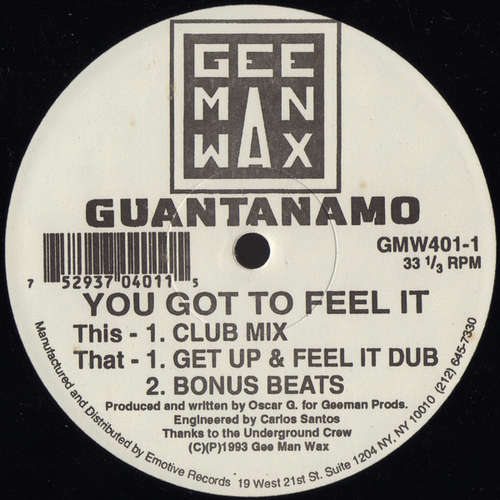 Cover Guantanamo - You Got To Feel It (12) Schallplatten Ankauf
