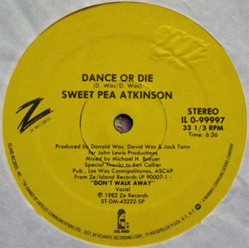 Cover Sweet Pea Atkinson - Dance Or Die (12) Schallplatten Ankauf