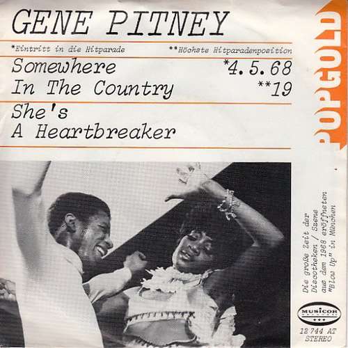 Cover Gene Pitney - Somewhere In The Country / She's A Heartbreaker (7, Single) Schallplatten Ankauf
