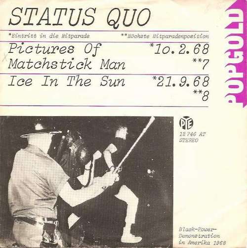 Cover Status Quo - Pictures Of Matchstick Man / Ice In The Sun (7, Single, RE) Schallplatten Ankauf