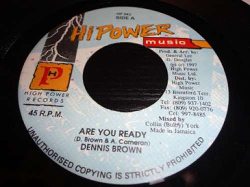 Cover Dennis Brown - Are You Ready (7) Schallplatten Ankauf
