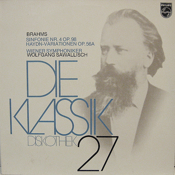 Cover Brahms*, Wiener Symphoniker, Wolfgang Sawallisch - Sinfonie Nr. 4 Op. 98, Haydn-Variationen Op. 56A (LP, Comp) Schallplatten Ankauf