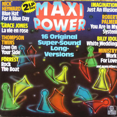 Cover Various - Maxi-Power 16 Original Super Sound Long Versions (LP, Comp, Dou) Schallplatten Ankauf
