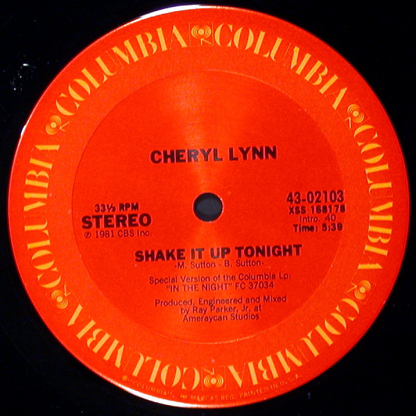 Cover Cheryl Lynn - Shake It Up Tonight (12) Schallplatten Ankauf