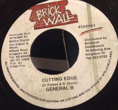 Cover General B - Cutting Edge (7) Schallplatten Ankauf
