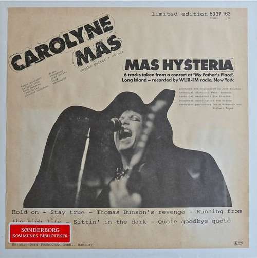 Cover Carolyne Mas - Mas Hysteria (LP, Album, Ltd) Schallplatten Ankauf