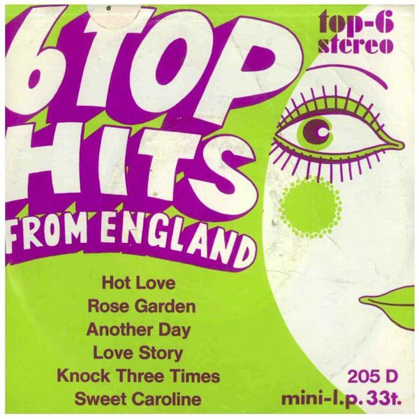 Cover Various - 6 Top Hits From England (7) Schallplatten Ankauf