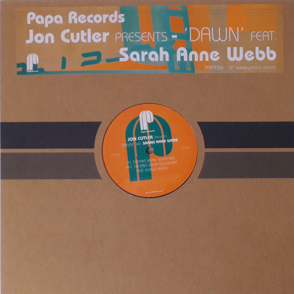 Cover Jon Cutler Feat. Sarah Anne Webb - Dawn (12) Schallplatten Ankauf