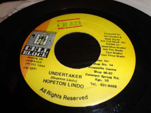 Cover Hopeton Lindo - Undertaker (7) Schallplatten Ankauf