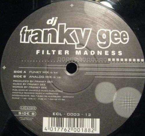 Cover DJ Frankie Gee* - Filter Madness (12) Schallplatten Ankauf