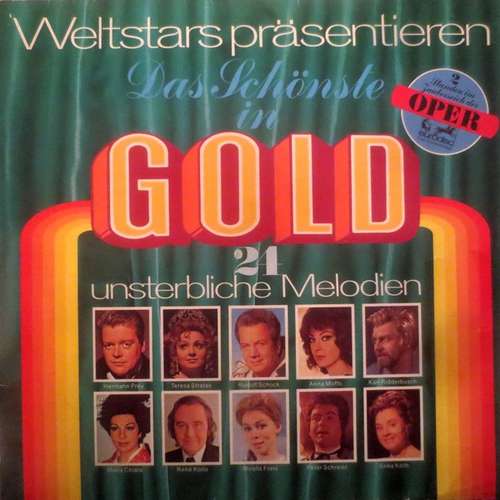 Cover Various - Weltstars Präsentieren Das Schönste In Gold (2xLP, Comp) Schallplatten Ankauf